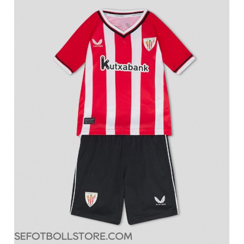 Athletic Bilbao Replika babykläder Hemmaställ Barn 2023-24 Kortärmad (+ korta byxor)